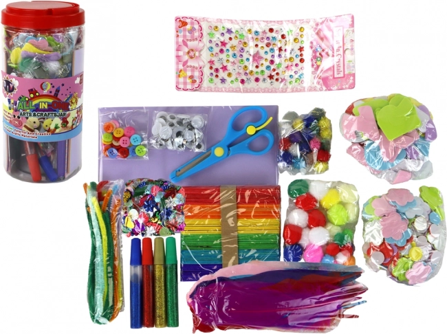 Kreatywny zestaw artystyczny w słoiku DIY