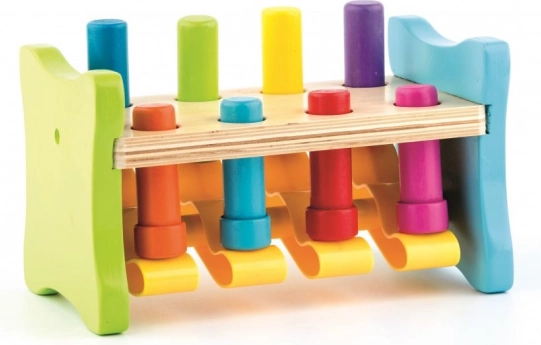 Woody zabawka do wbijania Up and Down drewniana