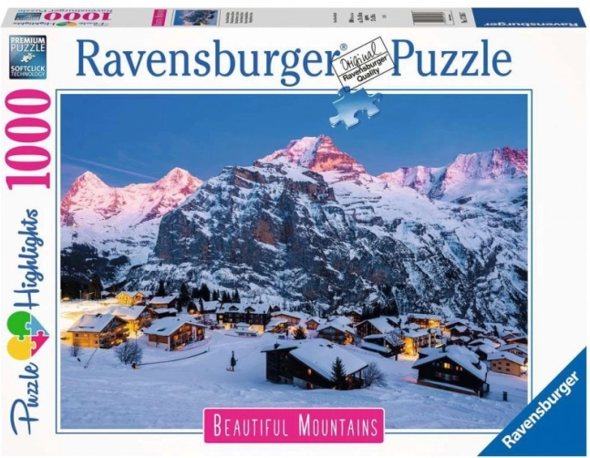 Puzzle Ravensburger Murren z Berneńskiego Oberlandu 1000 elementów