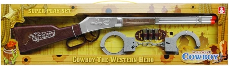 Dziecięca strzelba z dźwiękiem i kajdankami