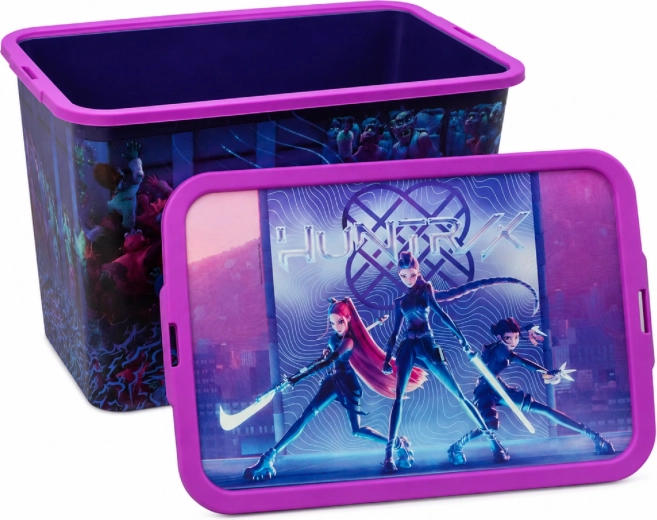 Pojemnik do przechowywania K-Pop Demon Hunters z pokrywą na klips 23 l
