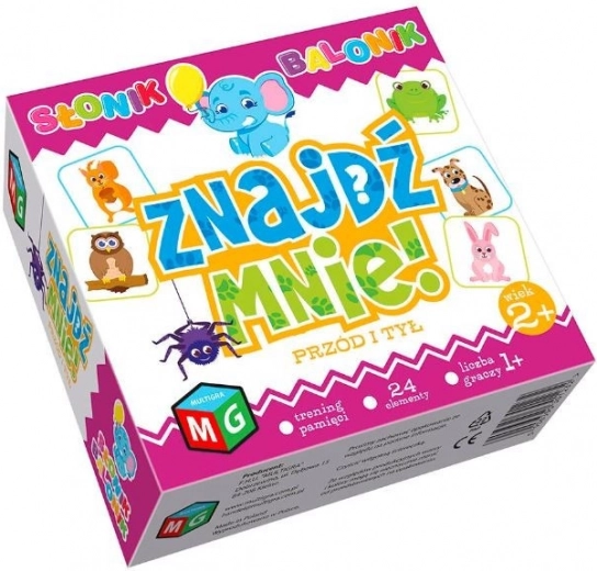 Gra Find Me Front and Back Elephant Balloon MULTIGRA