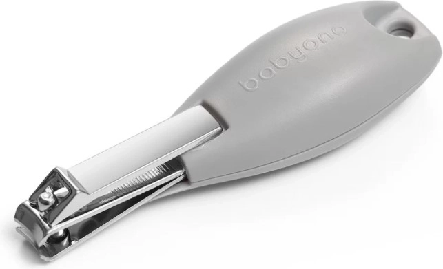 BabyOno ergonomiczne cążki do paznokci szare