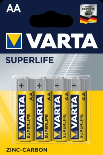 Varta Superlife AA baterie cynkowo-węglowe 1,5 V, blister 4 szt.