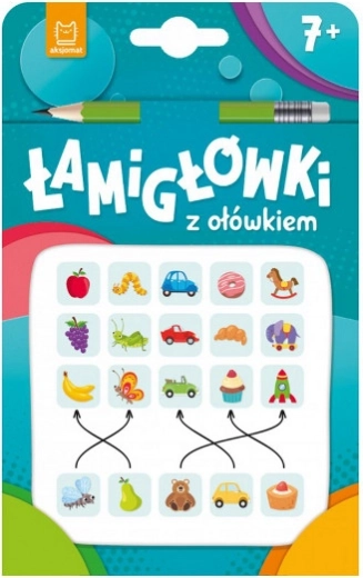 Zagadki z ołówkiem 7+ – turkusowa książeczka