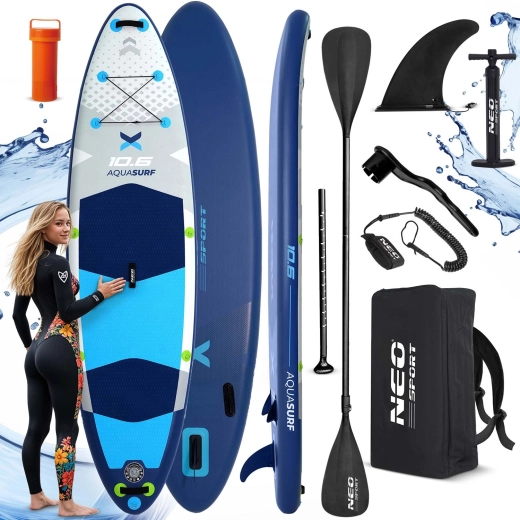Nadmuchiwana deska SUP AQUASURF 10'6 (320 × 84 × 15 cm) z akcesoriami