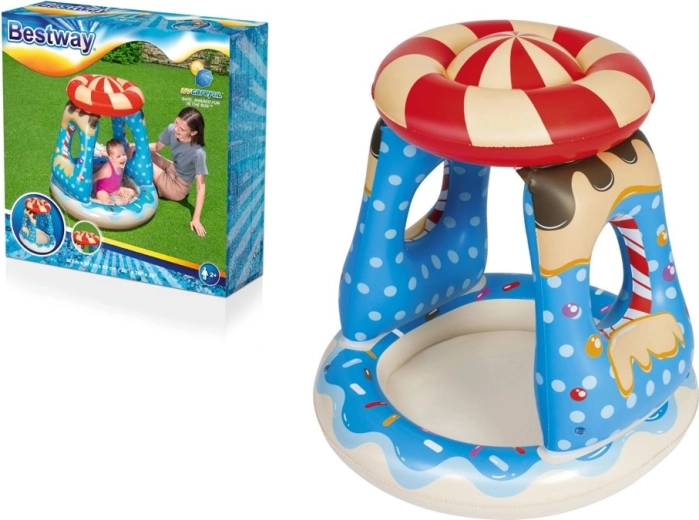 Nadmuchiwany dziecięcy basen z daszkiem 91 × 91 × 89 cm BESTWAY