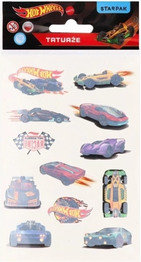 Tymczasowy tatuaż Hot Wheels - 1 sztuka