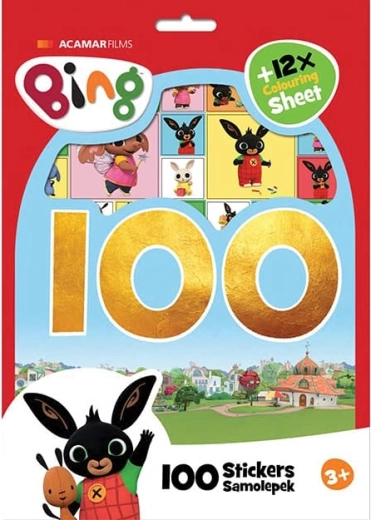 Bing – zestaw kolorowanek z naklejkami (ponad 100 szt.)