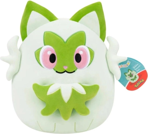Squishmallows Pokémon Sprigatito pluszowa poduszka 25 cm