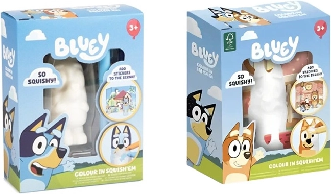 Bluey – miękka figurka squishy do kolorowania