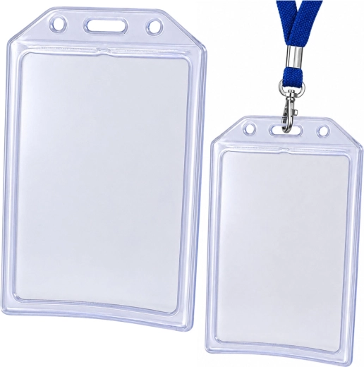Przezroczyste etui na kartę identyfikacyjną, pionowe 10,5 × 6 cm - 1 sztuka