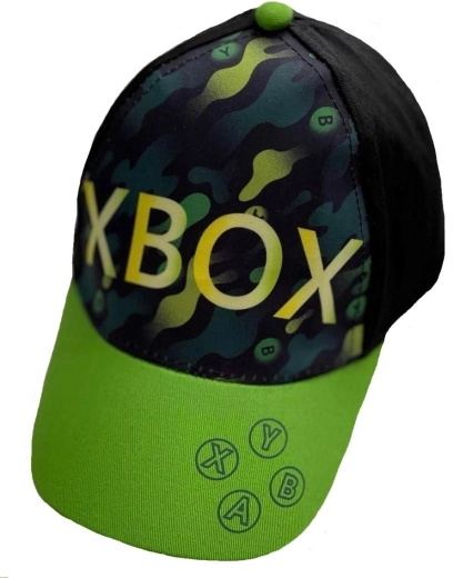 Czapka z daszkiem Xbox biało-czarna – Czarna