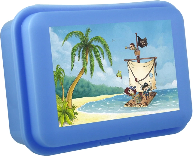 Dziecięcy lunchbox z zatrzaskiem 18 × 13 × 7 cm – mix kolorów i motywów