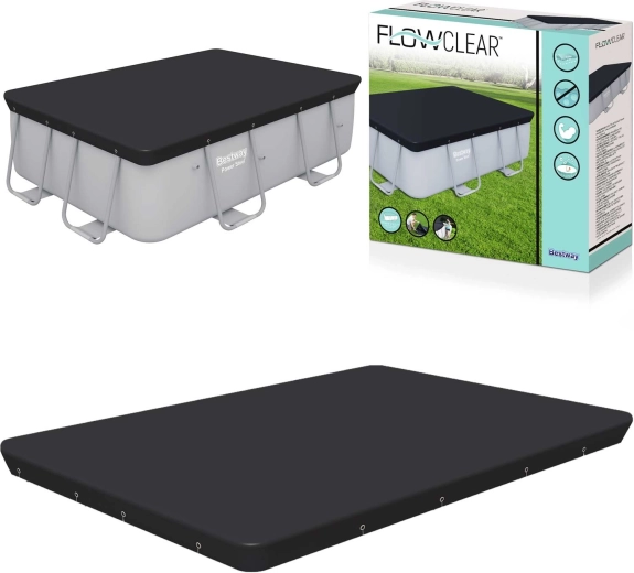 Prostokątna pokrywa basenowa 282 × 196 cm Bestway