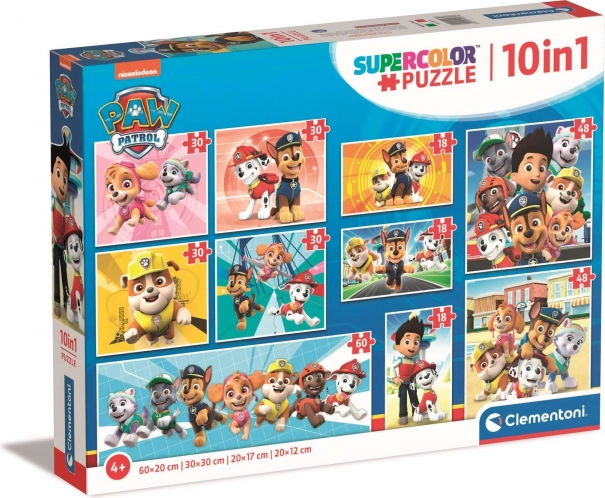 Puzzle Psi Patrol 10w1 od Clementoni
