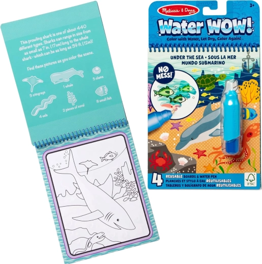 Wodne kolorowanki Water Wow! Podwodny świat z wodnym pisakiem