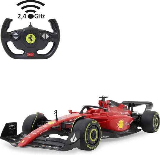 JAMARA Ferrari F1-75 zdalnie sterowany model w skali 1:12, czerwony