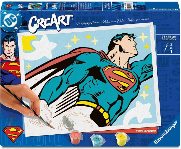 Kreatywne malowanie według numerów CreArt Superman