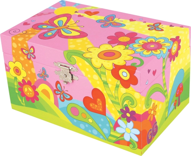 Muzyczna szkatułka na biżuterię Goki butterfly meadow - 1 sztuka