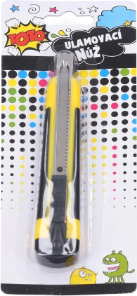 Nóż łamany z ergonomiczną rękojeścią 9 mm