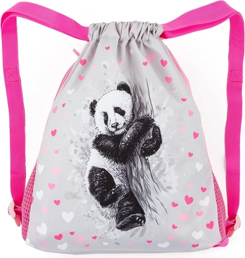 Bagmaster szkolny worek na obuwie i strój na WF panda