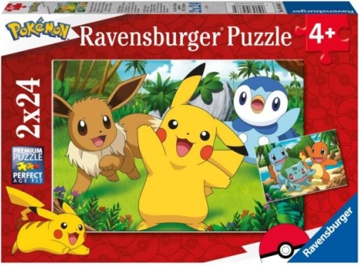 Puzzle Pokémony 2x24 szt