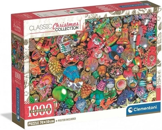 Clementoni Impossible puzzle 1000 elementów – Christmas Collection Jolly Christmas