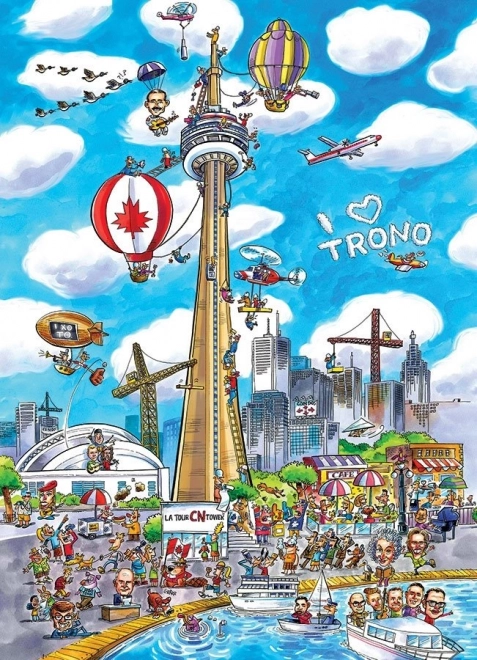 Puzzle DoodleTown: Toronto 1000 elementów