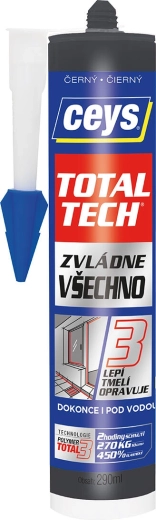 Uniwersalny klej i uszczelniacz 290 ml czarny CEYS TOTAL TECH