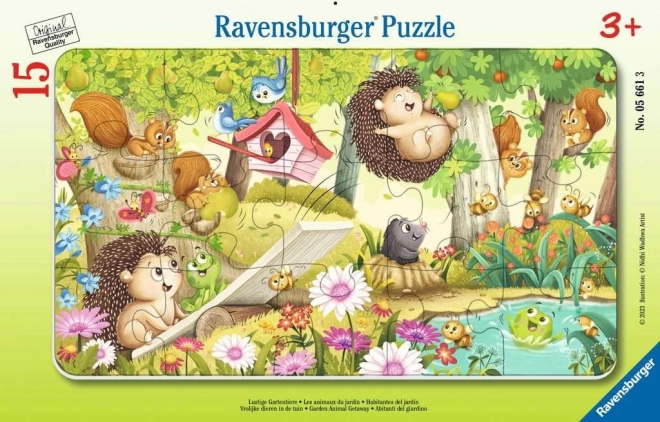 Dziecięce puzzle Ravensburger Ogród 15 elementów