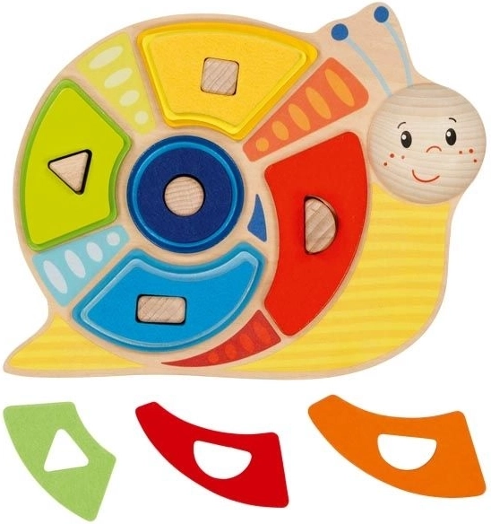 Montessori kolorowy ślimak do sortowania