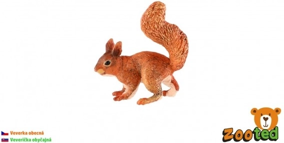 Plastowa figurka wiewiórki 9 cm