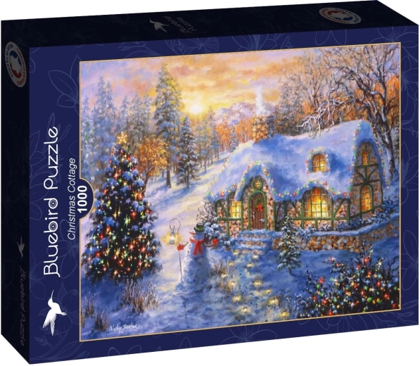 Puzzle Bluebird świąteczna chatka 1000 elementów