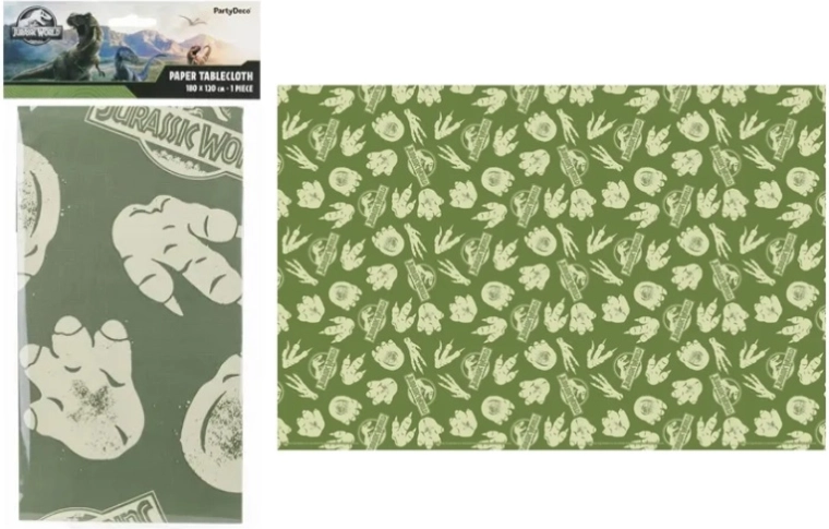 Papierowy obrus Jurassic World 180 × 120 cm - 1 sztuka