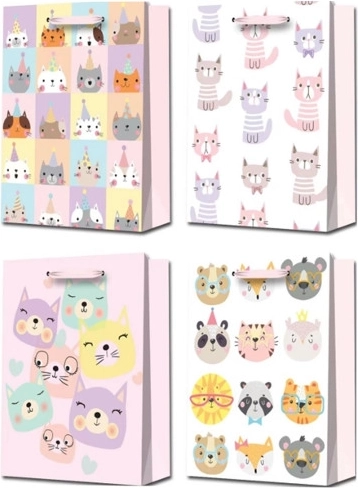 Torebka prezentowa ze zwierzęcym motywem M