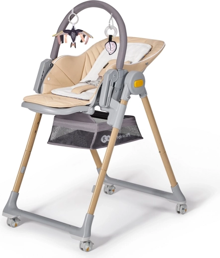 Krzesełko do karmienia i leżaczek 2w1 KINDERKRAFT Lastree Wood Premium