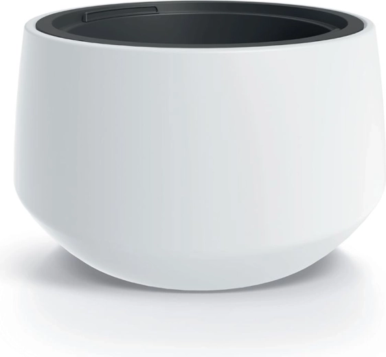 Donica HEOS 39 cm biała z wewnętrzną wkładką