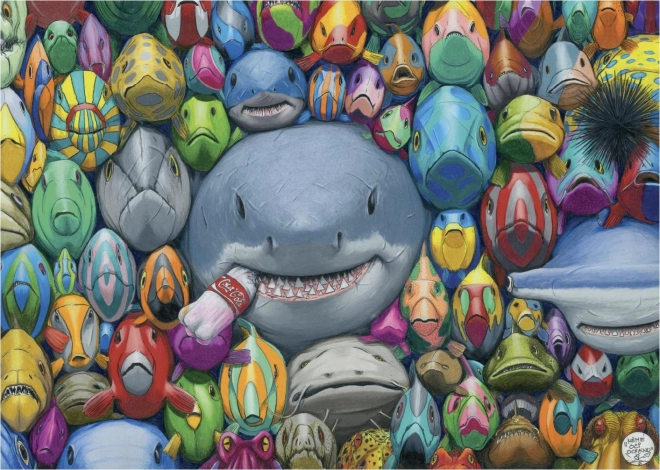 Puzzle kolorowe morskie rybki 1000 elementów