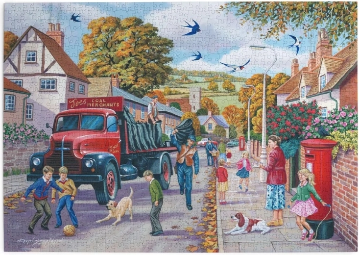 Puzzle Dostawa węgla, 1000 elementów