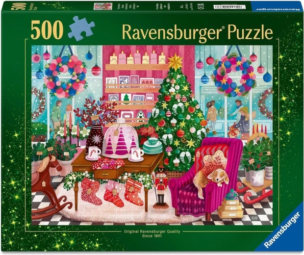 Puzzle Ravensburger Sklep bożonarodzeniowy 500 elementów