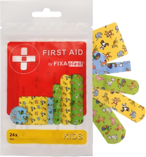 Fixaplast First Aid Kids plastry dla dzieci 24 szt.