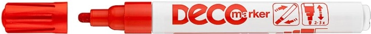 Deco lakowy marker czerwony