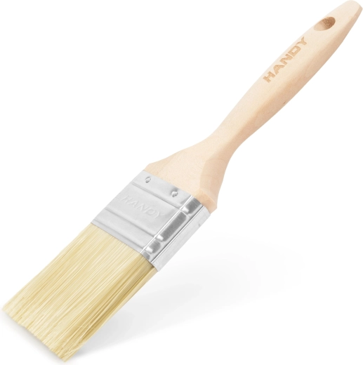 Płaski pędzel malarski z drewnianym trzonkiem 63 mm