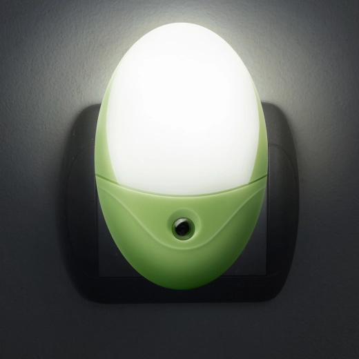 Phenom LED-owa lampka orientacyjna do użytku nocnego z czujnikiem zmierzchu – Zielona