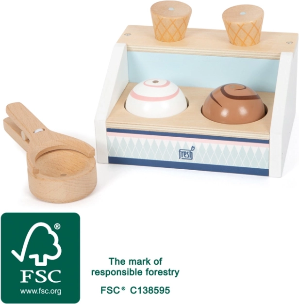 Drewniany stoik lodowy small foot fresh