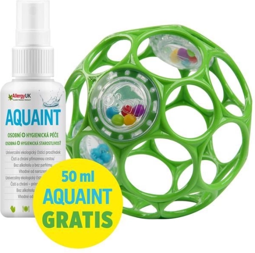 Oball grzechotka 10 cm seafoam + Aquaint woda oczyszczająca 50 ml