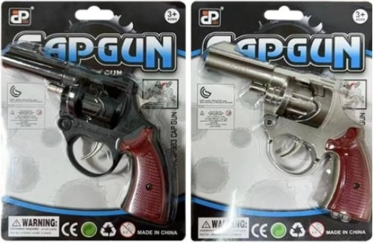 Metalowy pistolet na kapiszony