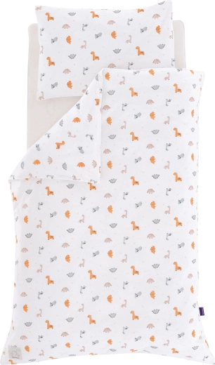 Träumeland pościel jersey Dinolino allover 100 × 135 cm + 40 × 60 cm
