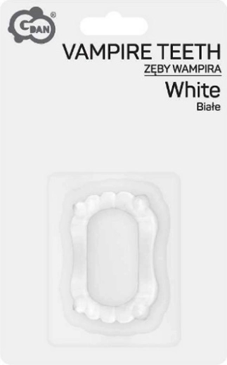 Białe wampirze kły - 1 sztuka